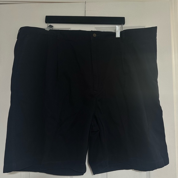 Bundle Of 2 Men Size 50 Casuals Tan Shorts Navy Blue Ashworth Shorts Both New - Picture 7 of 7